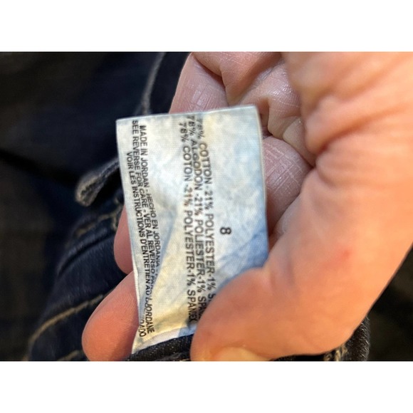 Nine West Jeans Ankle Zippers Size 8 Medium Wash Skinny - Picture 9 of 11